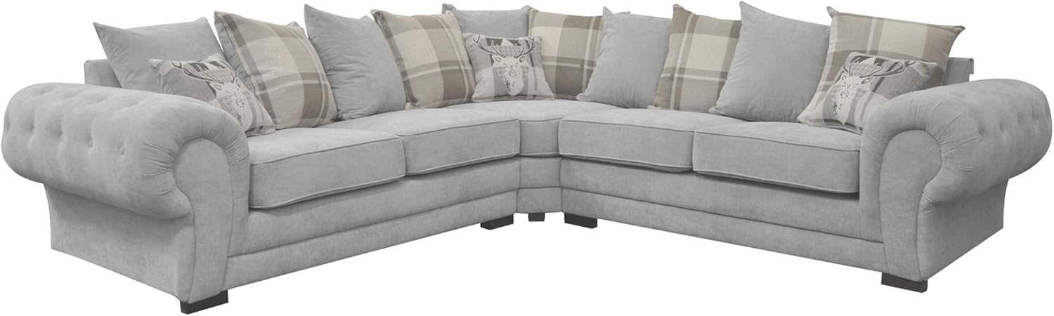 10. Verona Designer Scatter Cushions Corner Sofa
