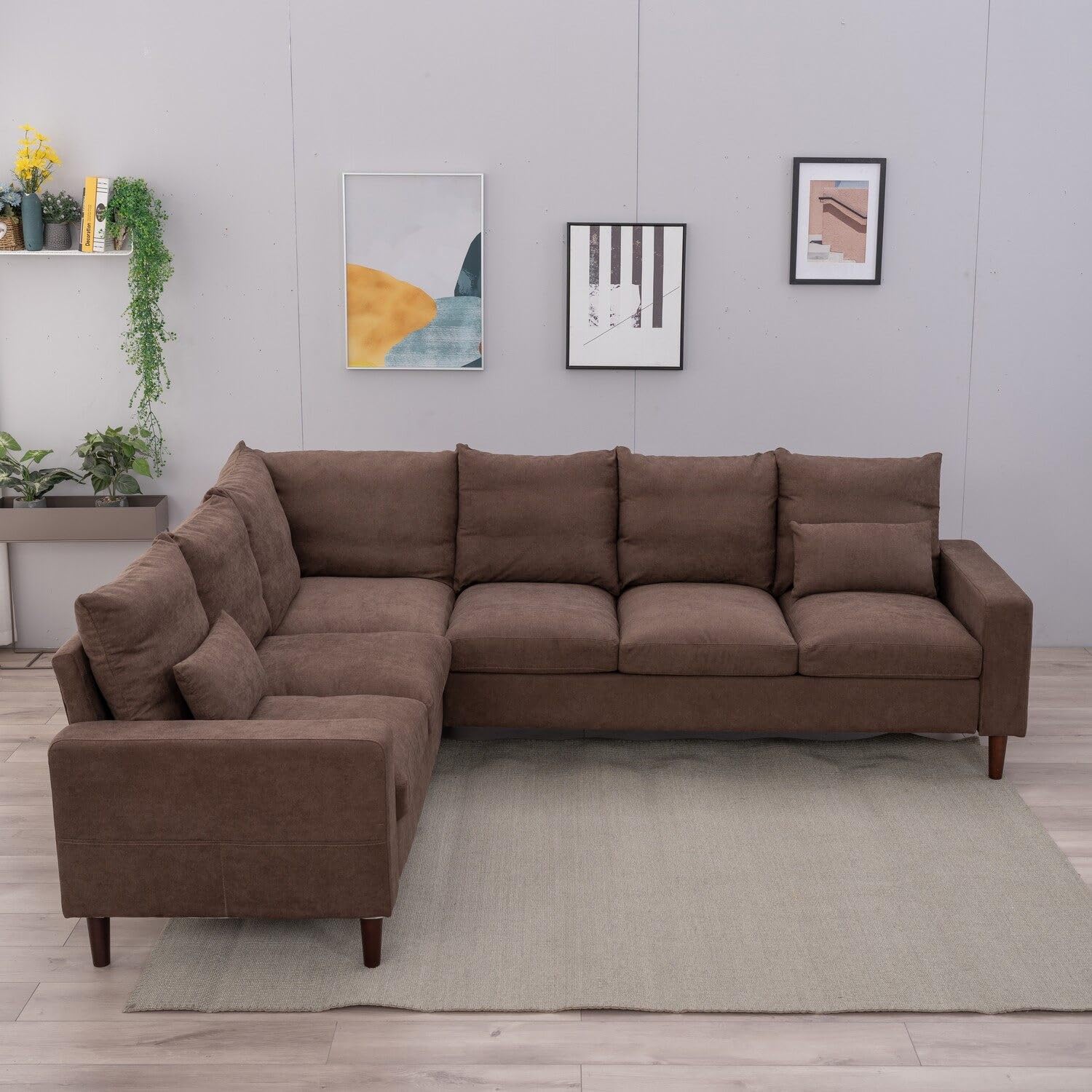 6. Panana Corner 4-Seater Settee Fabric Sofa