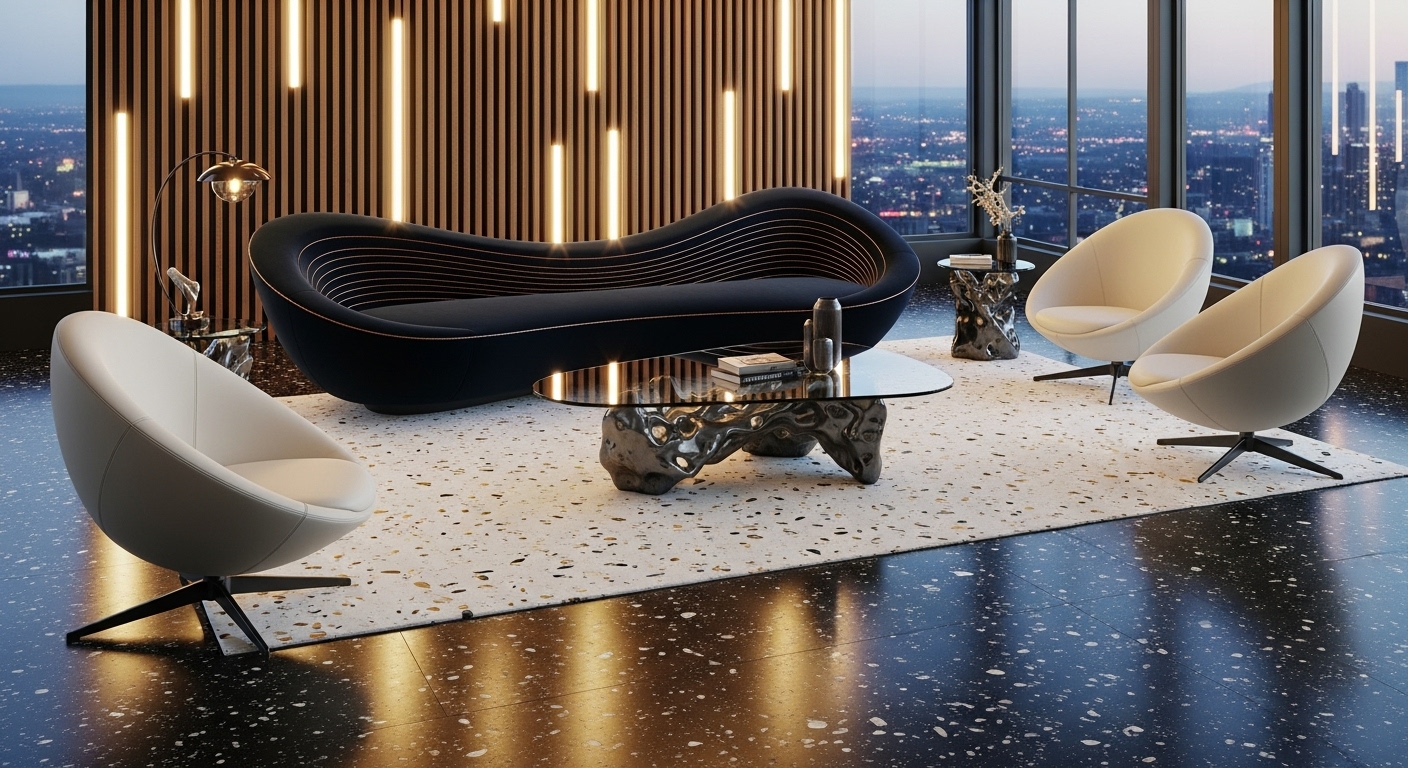 Contemporary Sofa and Chairs