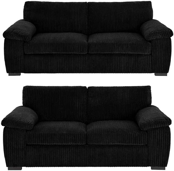 4. Jumbo Cord 3-Seater Sofa Set